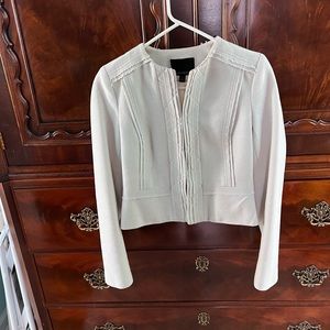 Light gray Banana Republic crop jacket